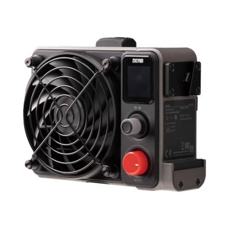 Zhiyun Molus X200 Bi-Color - zestaw, lampa LED, COB, 2700-6500K, 200W, zasilacz, uchwyt, odbłyśnik, hub, tyczka, torba_Lampa z tyłu_4